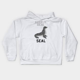 keep it real seal Kids Hoodie